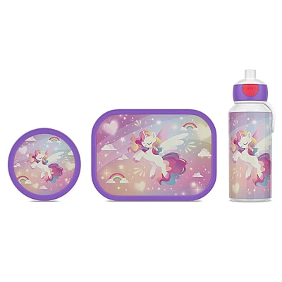 Immagine di Set Pranzo Campus Unicorn Glow 3 pezzi