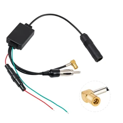 Immagine di Vecys DAB FM/AM Car Antenna Segnale Splitter SMB a DIN FM ATTIVO Radio Digital + Plus Adapter Plug