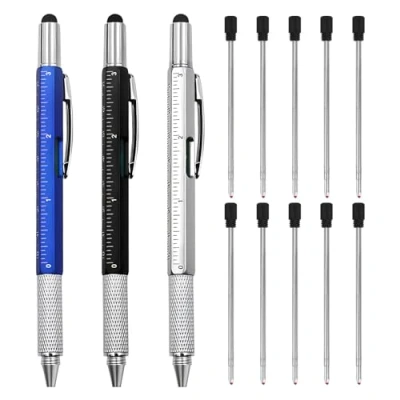 Immagine di LDBKLGHJ 3 Pezzi Regalo Uomo, Penna Multifunzione 6 IN 1, Idee Uomo Compleanno, Gadget Originale Utile, Regali per Papà/Lui, Festa del Papà