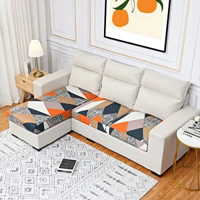 Immagine di Coprisedile per Divano con Penisola 3/4/2/1 Posti Elastico Federa Cuscino del Sedile Tinta Unita Alta qualità Copridivano Protezione ( Color : #21 , Size 1 seat (50