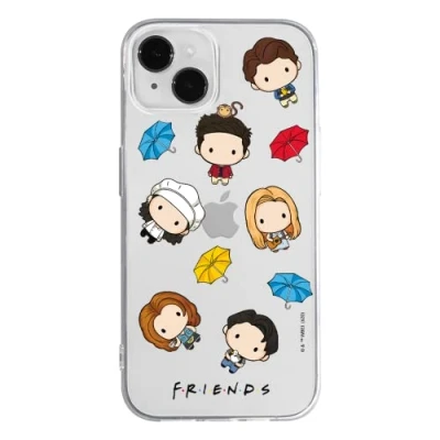 Immagine di ERT GROUP custodia per cellulare Apple Iphone 14 PLUS originale e con licenza ufficiale Friends, modello Friends 013 adattato in modo ottimale alla forma dello smartphone, parzialmente trasparente
