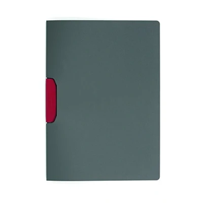 Immagine di Durable 230403 Duraswing Color, Cartellina con Clip Rotante Colorata, Capacità 1 30 Fogli, Formato A4, Confezione da 5 Pezzi, Rosso