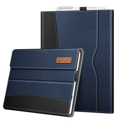 Immagine di FINTIE Custodia per Microsoft Surface Go 4 (2023) / 3 (2021) 2 (2020) (2018) 10 Pollici Tablet [Multi angli] Portfolio Business Cover, Compatibile con Tastiera Type Indigo/Nero