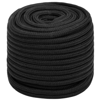 Immagine di vidaXL Corda per Barca Completamente Nera 18 mm 100 m in Polipropilene
