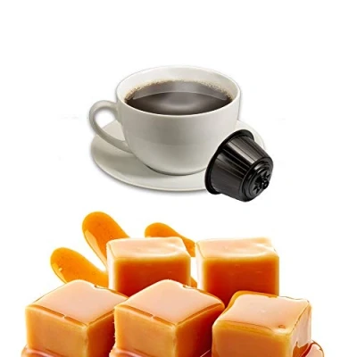 Immagine di 16 Capsule Cappuccino al Caramello Compatibili Nescafè Dolce Gusto Bevanda Solubile Compatibile con Macchina Caffè