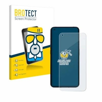 Immagine di brotect Pellicola Vetro Opaca per Nothing Phone (1) (case friendly) Protezione Schermo [Anti Riflesso, Durezza 9H]