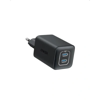 Immagine di Caricabatterie Anker USB C 47 W, 523 (Nano 3), rapido GaN compatto a 2 porte per iPhone 14/14 Plus/14 Pro Max/13, Galaxy, Pixel 4/3, iPad/iPad Mini (cavo non incluso)