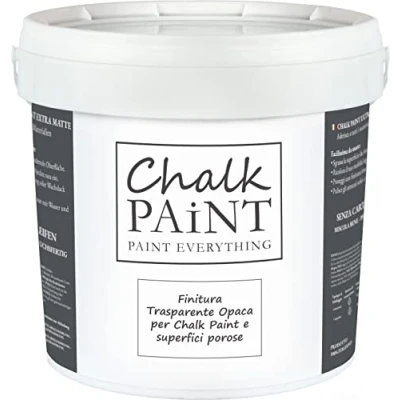 Immagine di FINITURA per Chalk Paint FINISH PROTETTIVO TRASPARENTE OPACO Extra Resistente Proteggi il tuo lavoro (5 Litri).