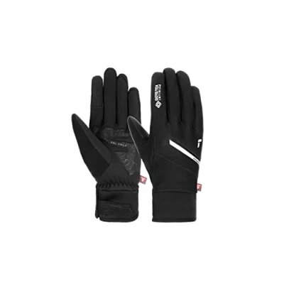 Immagine di Reusch Versa Gore TEX INFINIUM LF touch TEC guanti da sci caldi e antivento, sportivi, screen invernali, nero/argento, 9,5