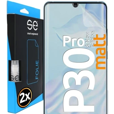 Immagine di smart engineered 3D Pellicola Opaca di Protezione dello Schermo per Huawei P30 PRO antiriflesso [2 Pezzi Opaco, Case Friendly, Protettiva TPU