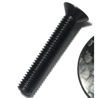 Immagine di 2 pezzi titanio vite M6 x 35 a testa svasata per Ahead Cappuccio steuersatz. Titanium Screw