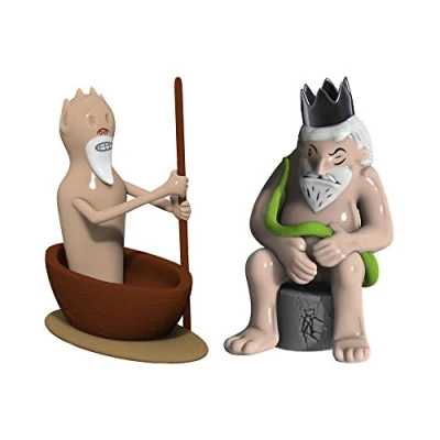 Immagine di Alessi AMGI42SET3 Caronte e Minosse Set di Due Statuine, Porcellana, Multicolore, 9.5x6x10 cm