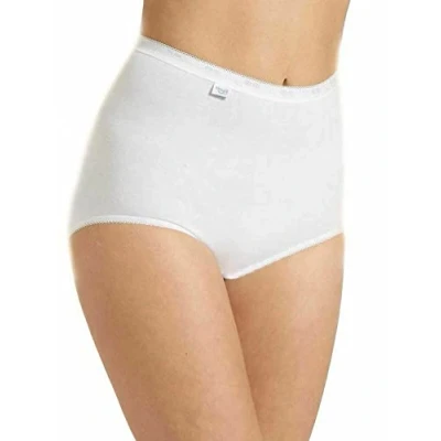 Immagine di Sloggi mutande Basic Maxi da donna, 2 pezzi White Large