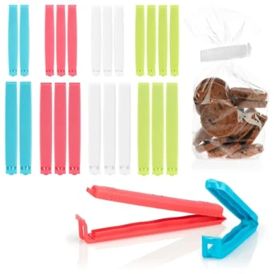Immagine di com four® 26x Clip di Chiusura in plastica Grandi 2 Misure e 4 Colori per Sacchetti congelatore, imballaggio cornflakes, Noci, caffè (26 Pezzi 11 cm/14 cm)