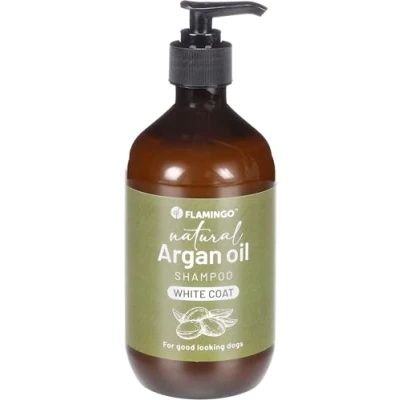 Immagine di Flamingo Shampoo Naturale con Olio di ARGAN per Un Pelo Bianco 500ML
