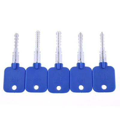 Immagine di Loboo Idea 5pcs Strumenti per la Riparazione di Serrature Fabbro Prova Chiavi Set Cross Lock, Lockpick Tool Kit fabbri Principianti e PRO