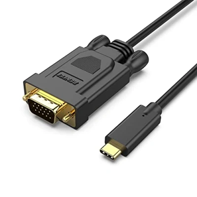 Immagine di BENFEI cavo da USB C a VGA 0,9 metri, di tipo [compatibile con Thunderbolt 3/4] iPhone serie 15, MacBook Pro/Air 2023, iPad Pro, iMac, S23, XPS 17, Surface Book 3 e altri