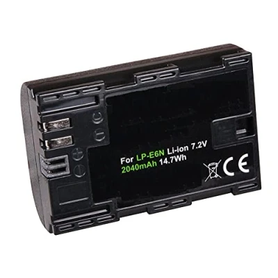 Immagine di Batteria per Canon EOS R R5 R6 R7 compatibile con LP E6N / E6NH (2040mAh)