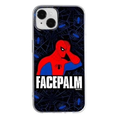 Immagine di ERT GROUP custodia per cellulare Iphone 14 originale e con licenza ufficiale Marvel, modello Spider Man 029 adattato in modo ottimale alla forma dello smartphone, TPU