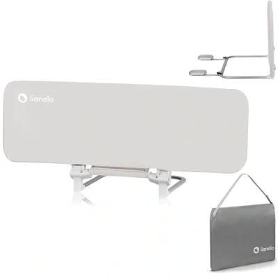 Immagine di lionelo Lora Sponda letto Portatile e pieghevole per Bambini Altezza 45cm Lunghezza 105cm Regolazione inclinazione fino a 180 Barriera con meccanismo di bloccaggio StandSafe impedisce la caduta