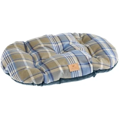 Immagine di Ferplast Cuscino per cani e gatti SCOTT 78/8, Double face, Scozzese, Soffice velluto, Lavabile, Blu