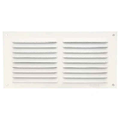 Immagine di Amig Griglia Rettangolare in Alluminio con Zanzariera Griglie di Ventilazione per Presa d&#039;Aria Ideale Soffitto Cucina e Bagno Dimensioni 100 x 200 mm Colore Bianco