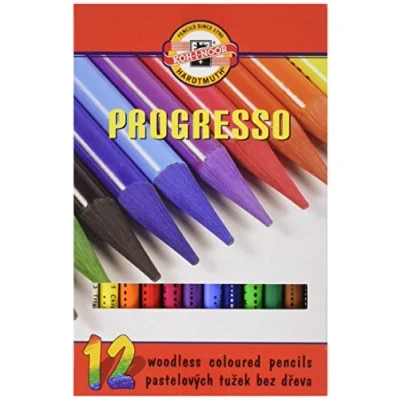 Immagine di Koh I Noor Progresso Woodless Coloured Pencil Set (Set of 12)