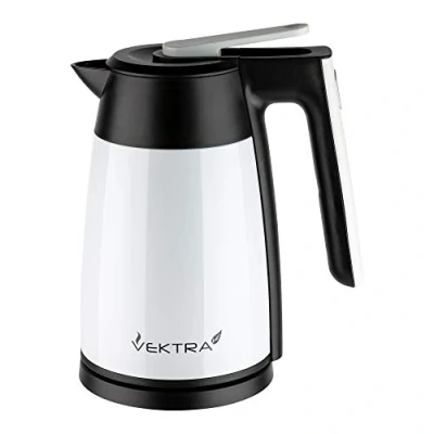Immagine di Vektra VEK 1703W Bollitore, Acciaio Inossidabile, Bianco