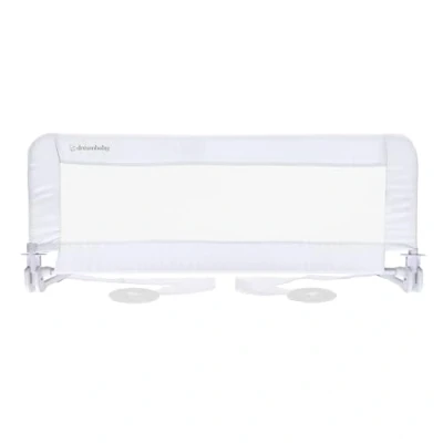 Immagine di Dreambaby Phoenix F719 Sponda per letto bambini, pieghevole e portatile, adatta basi piatte fino a materassi king size, misura 110 cm di larghezza x 45,5 altezza, colore: bianco