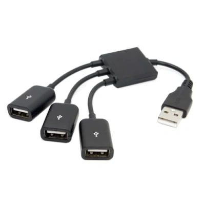 Immagine di Jser USB 2.0 a 3 porte Hub cavo di alimentazione Bus per MacBook notebook PC e mouse &amp; Flash Disk