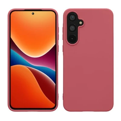 Immagine di kwmobile Custodia Compatibile con Samsung Galaxy A55 5G Cover Back Case per Smartphone in Silicone TPU Protezione Gommata rosa scuro
