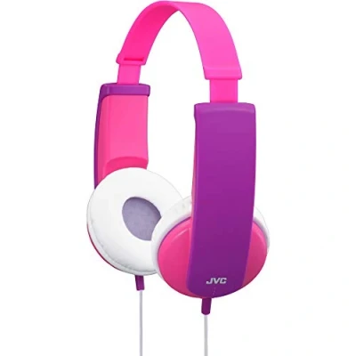Immagine di JVC HA KD5 P E Bambini On Ear cuffia auricolare via cavo Rosa, Viola limitazione del volume, archetto leggero