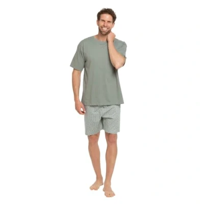 Immagine di TRAMAS+ Pigiama da Uomo Estivo, Completo con Maglietta a Maniche Corte e Pantaloncini, Comodo Fresco XL, Sassy Azul