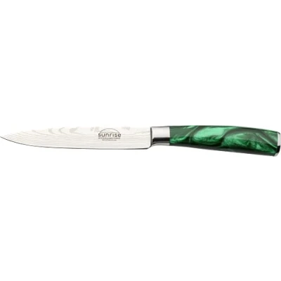 Immagine di Rockingham Forge Coltello multiuso Collection Sunrise 5&quot;, acciaio inossidabile con manici in resina, verde smeraldo