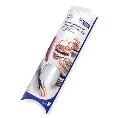 Immagine di thermohauser 8300031252 Sac a poche usa e getta, in plastica PE, massima presa, trasparente, 26 pezzi, 53,0 x 27,5 0,0075 cm