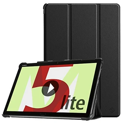 Immagine di FINTIE Custoida per Huawei MediaPad M5 10 Lite Super Sottile Leggero Stand Cover Case con Auto Sonno/Sveglia Funzione 10.1 Pollici 2018 Table (*Nero)