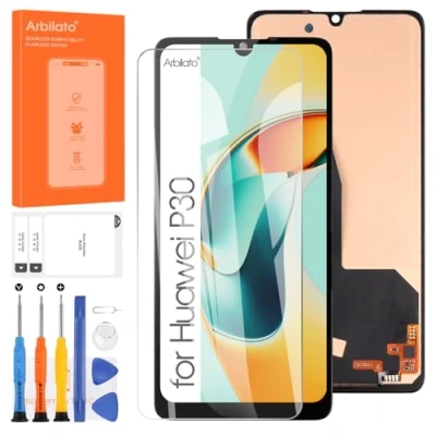Immagine di Arbilato Schermo per Huawei P30 LCD di Ricambio ELE L29, L09, TL00, L04 Touch Screen Digitalizzatore Assembly parti riparazione (nero)