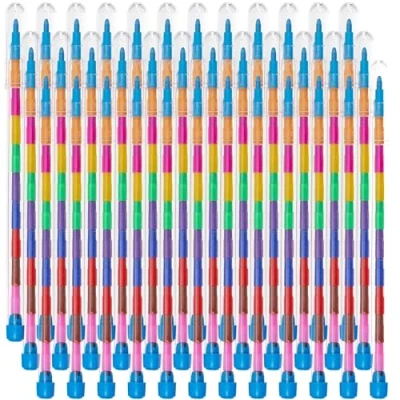 Immagine di THE TWIDDLERS 36 pastelli a Punta Intercambiabile in 11 Colori Diversi Bomboniere Regalino Gadget Festa Compleanno
