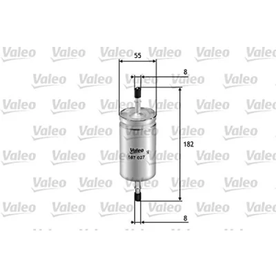 Immagine di VALEO 587027 Filtro Carburante per condotti/circuiti 8 FORD: C Max, FOCUS 3 Turnier, VOLVO: V50, C30, S40 II, MAZDA: Hatchback