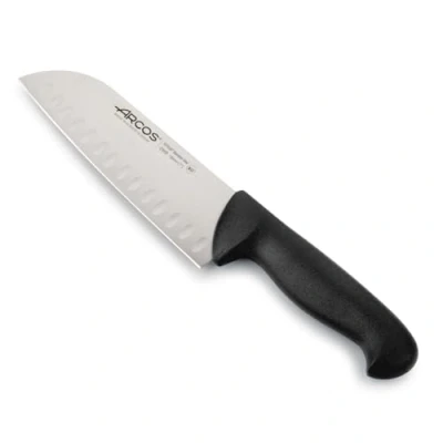 Immagine di Arcos Serie 2900 Coltello Santoku Giapponese Coltelli asiatici Lama Acciaio Inossidabile Nitrum 180 mm Manico Polipropilene Colore Nero