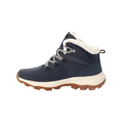 Immagine di Jack Wolfskin Everquest Texapore MID Stivali da neve Dark blue/offwhite, Donna, Taglia: 37, blue/off white Pelle e tessuto