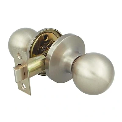 Immagine di AMIG Pomello Per Porta Interna Con Maniglia D&#039;ingresso 60/70 mm a sfera su entrambi i lati Porte di Passaggio in Legno da 35 45 Argento opaco