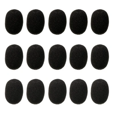 Immagine di Cuffia Auricolare Risvolto di Microfono Parabrezza, Coperchi per in Schiuma, Mini Dimensioni, 15 Pezzi
