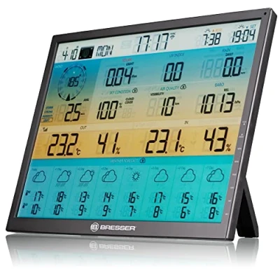 Immagine di Bresser Stazione base aggiuntiva per 7003230 8 giorni 4CAST XL Wi Fi center con display a colori grandangolare da 48,3 cm