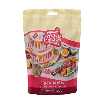 Immagine di FunCakes Deco Melts Sapore Di Caramella Mou Inzuppate Sgocciolate, Spruzzate e Decorate! Sciogliere nel Microonde Versare in Ogni Stampo. Preparare Dolci, Decorare Torte, Biscotti Cupcake! 250 g