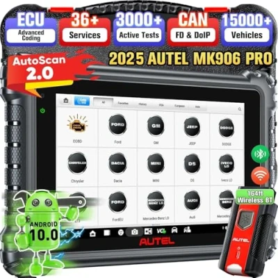 Immagine di Autel MaxiCOM MK906 PRO Strumento Diagnostico Auto, 2024 Stesse Funzioni di MS906 Pro/ Pro, Codifica ECU, Controllo Bidirezionale, 36+ Servizi, Scansione Tutti i Sistemi OE