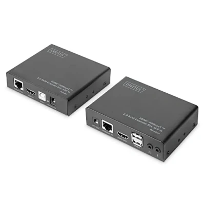 Immagine di Digitus DS 55505 HDBaseT Extender (Ricevitore) su cavo di rete RJ45 100 m