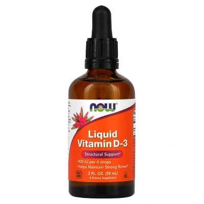 Immagine di Vitamina D3 liquida, 100 UI/sprit, 59 ml, Now Foods