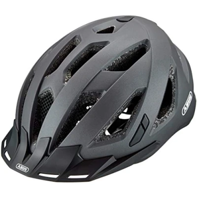 Immagine di ABUS Urban I 3.0 Casco urbano da bici contemporaneo con fanale posteriore Per il traffico cittadino uomo e donna Grigio Scuro, Taglia S