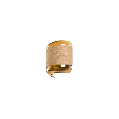 Immagine di SLV Pantilo Applique in corda, colore oro, acciaio, larghezza 20 cm